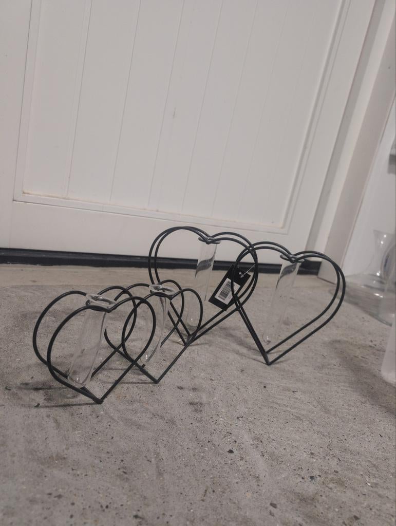 Reageerbuisjes set met frame van hartjes, Ophalen, Minder dan 50 cm, Minder dan 5 flessen