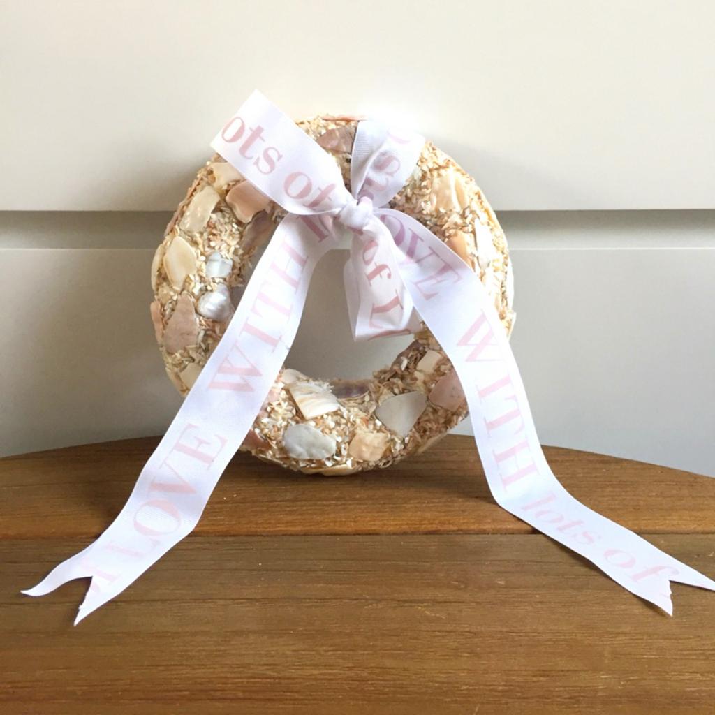 Riviera Maison Schelpenkrans met lint, Ophalen of Verzenden, Zo goed als nieuw