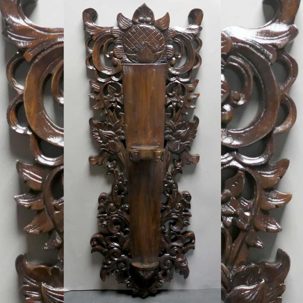 Blawong Keris BW1 Kris houder wand paneel kunst Indonesie, Antiek en Kunst, Kunst | Niet-Westerse kunst, Ophalen of Verzenden