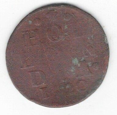 26-242 Holland 1 duit 1720, Postzegels en Munten, Munten | Nederland, Ophalen of Verzenden, Vóór koninkrijk, Overige waardes, Losse munt