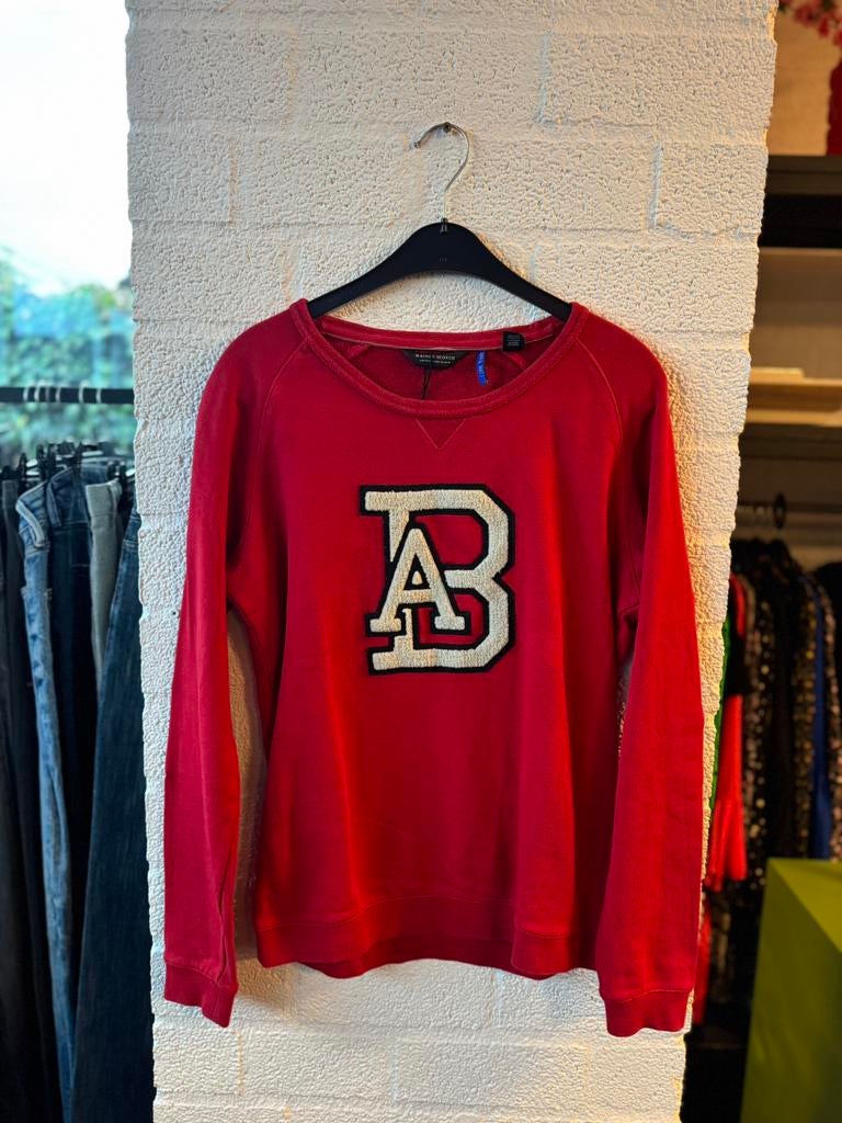 Maison scotch trui maat 2 rood katoen, Ophalen of Verzenden, Zo goed als nieuw, Maat 36 (S), Rood