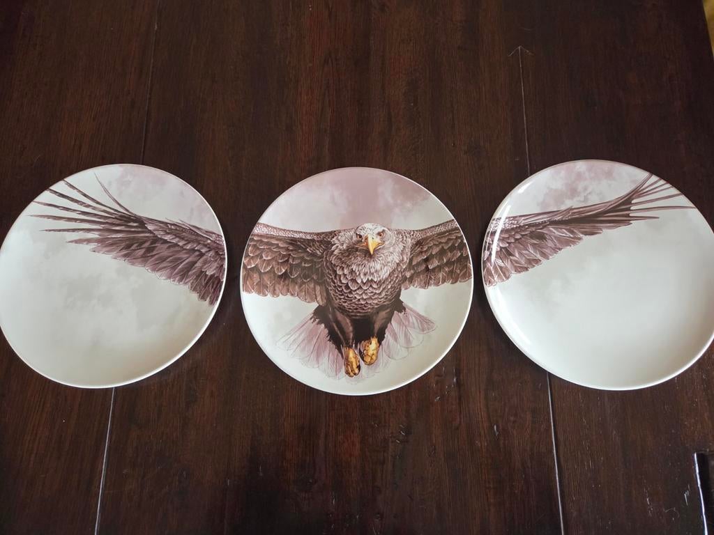 Heinen Delfts Blauw drieluik adelaar NIEUW, Ophalen of Verzenden, Nieuw, Overige materialen