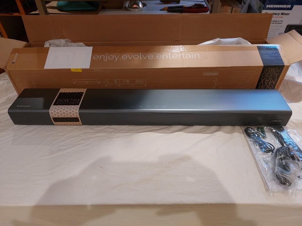 HORIZON HAV-S3130 Soundbar Antraciet als nieuw met bluetooth, ., Nieuw, Ophalen of Verzenden, .