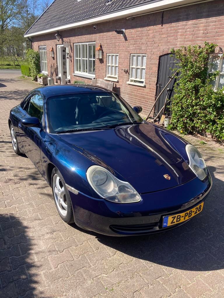 Porsche 911 3.4 Carrera Cabriolet AUT 1999 Blauw, Auto's, Automaat, Achterwielaandrijving, Cabriolet, 1415 kg