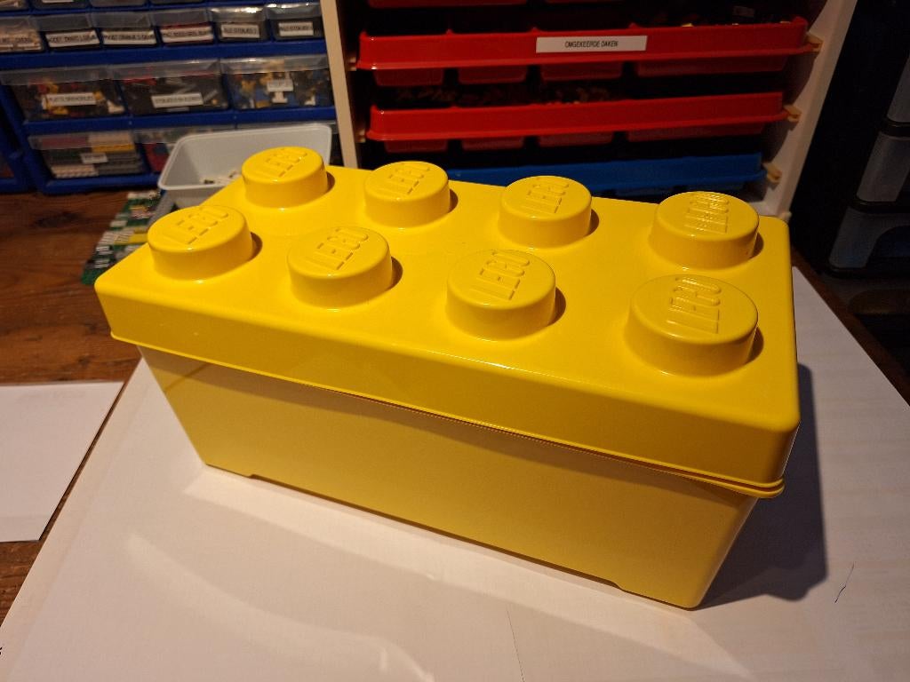 Lego opbergbox, Kinderen en Baby's, Ophalen of Verzenden, Zo goed als nieuw, Complete set, Lego