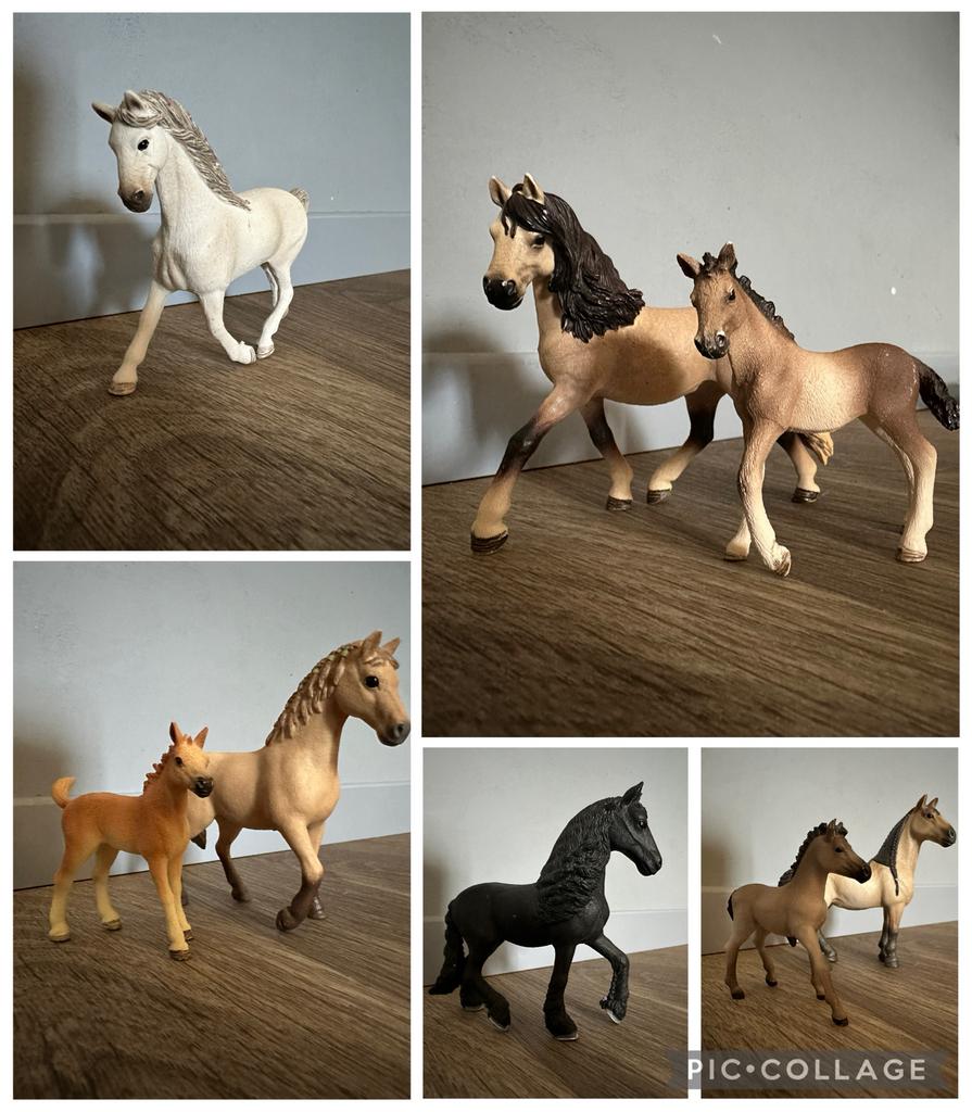 Diverse Sleich merries & veulens, Verzamelen, Speelgoed, Zo goed als nieuw, Ophalen