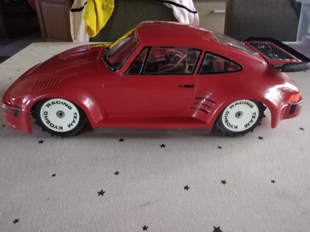 Parma porsche flatnose kyosho, Ophalen of Verzenden, Gebruikt, Schaal 1:10, Auto onroad