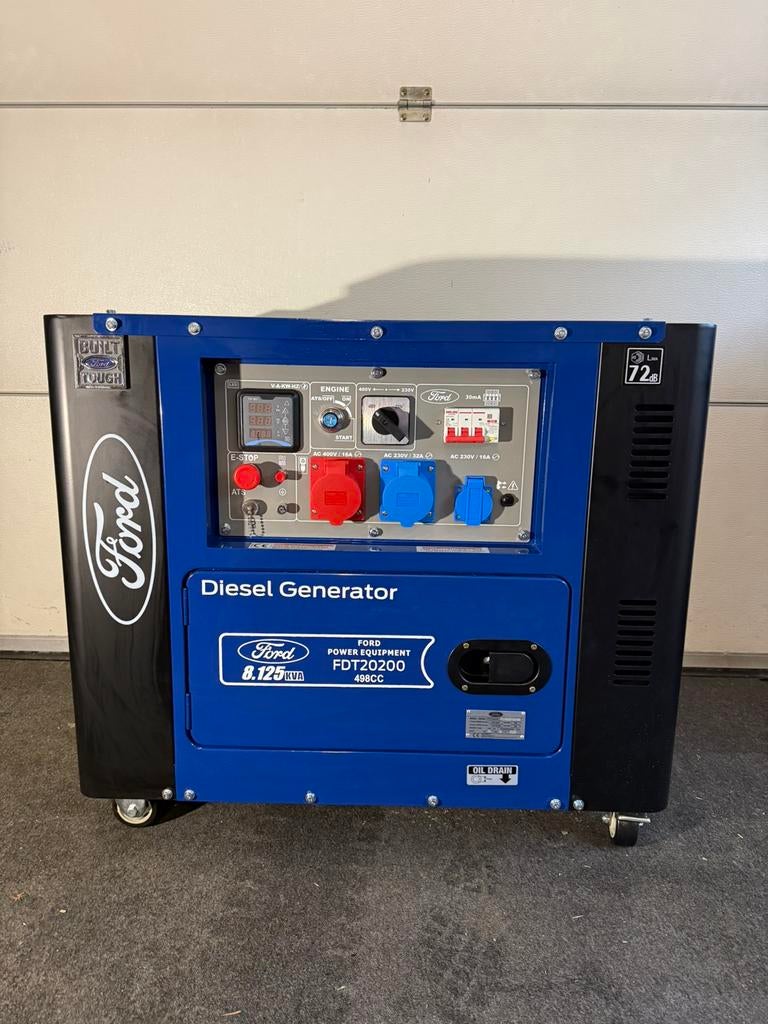 Ford Diesel generator |  voor huisaansluiting | 6KW continu, Doe-het-zelf en Verbouw, Aggregaten, Nieuw, Dieselolie, 5 tot 10 kVA