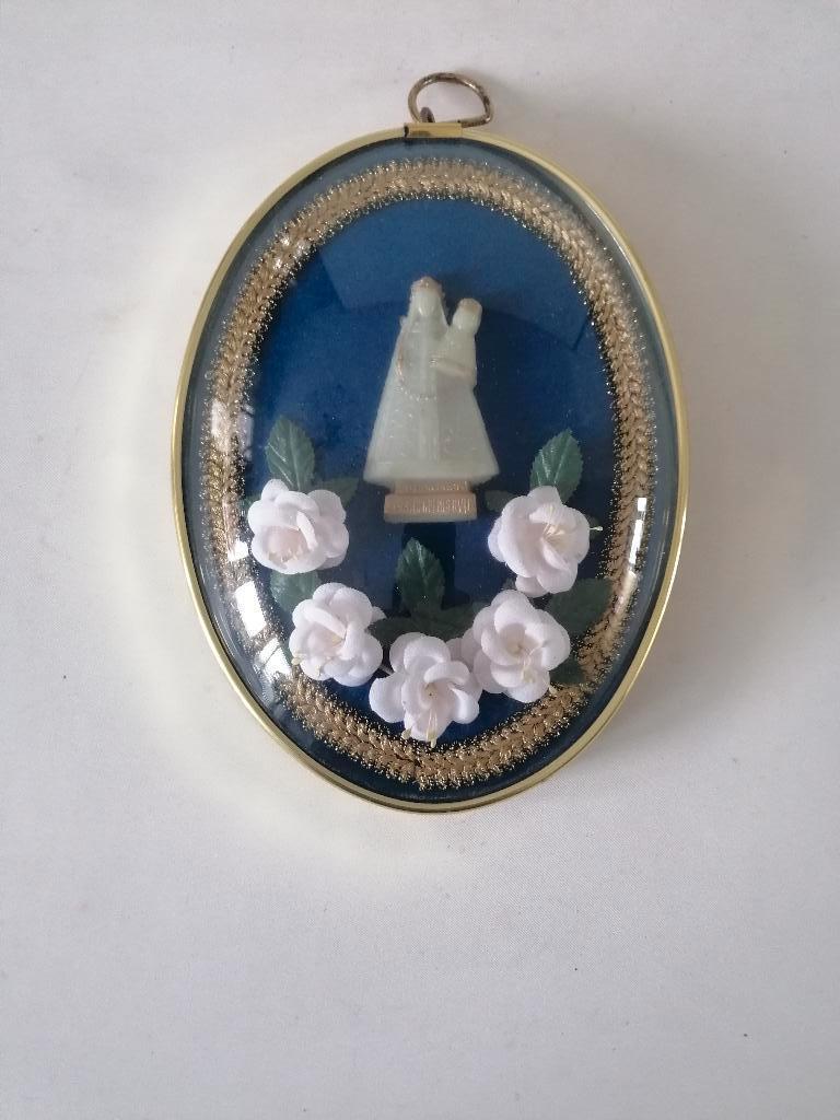 NR 219 vintage lijst met bol glas, Minder dan 50 cm, Gebruikt, Ophalen of Verzenden, Schilderij