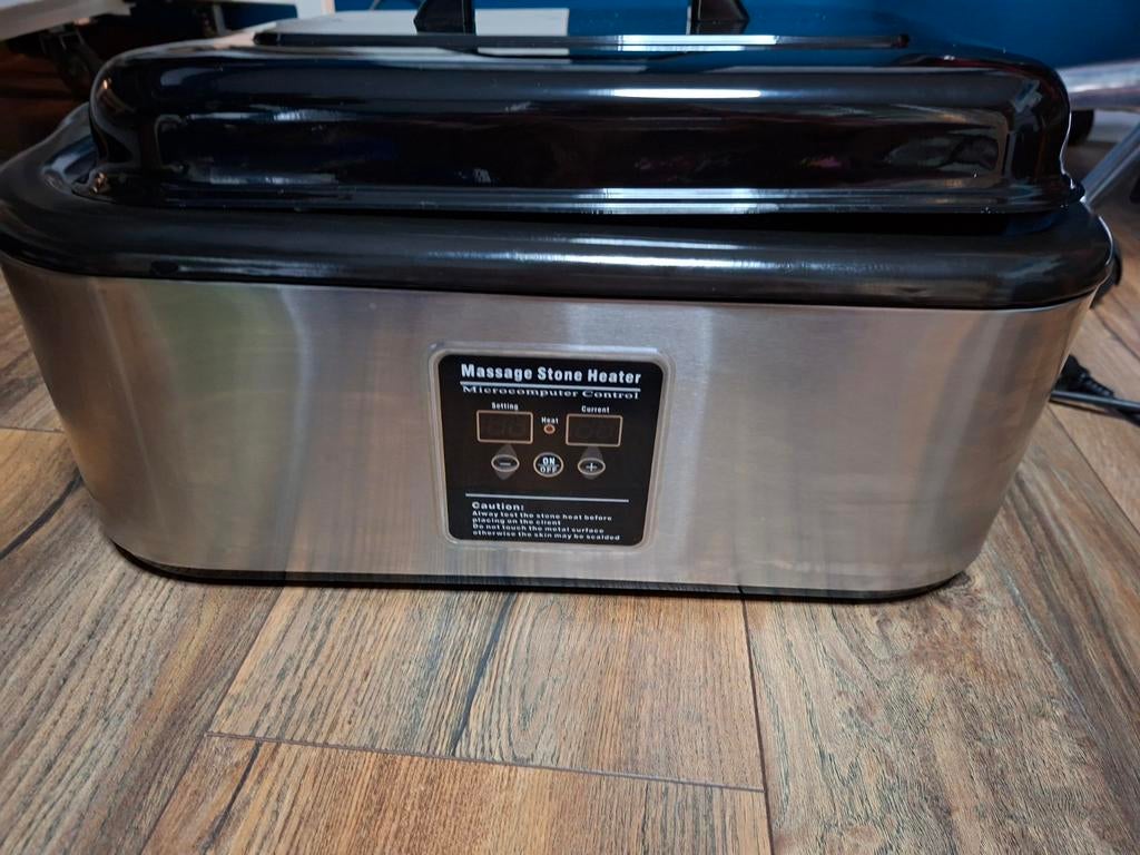 Hotstone heater - hotstonepan + 64 stenen zo goed als nieuw, Ophalen, Zo goed als nieuw, Overige typen