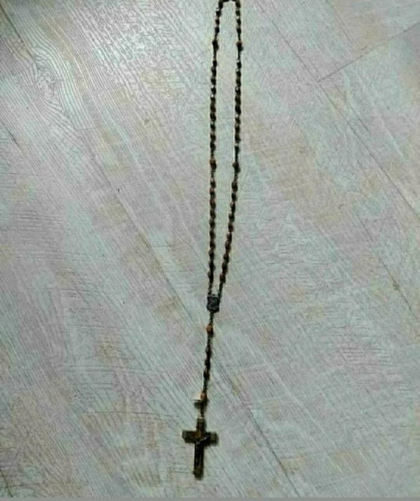 ROZENKRANS,ketting,kruis,Rooms Katholiek,3787,Frans,geloof, Verzamelen, Ophalen of Verzenden, Nieuw, Sieraad, Christendom | Katholiek