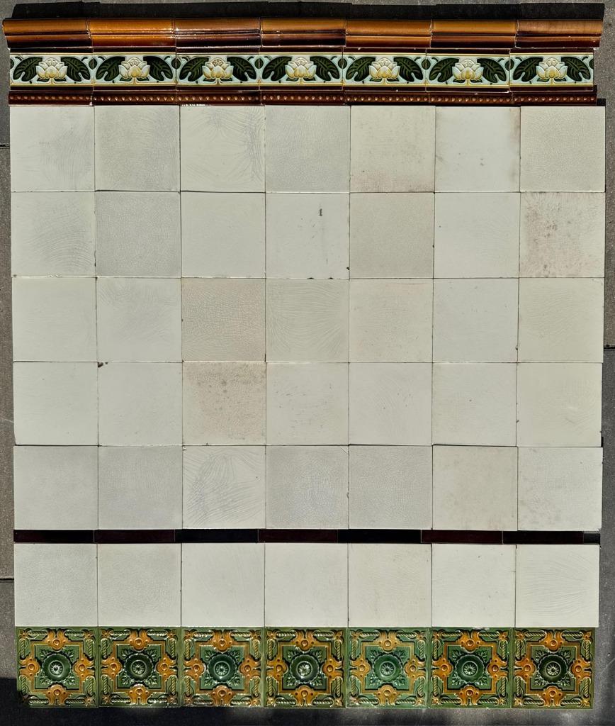 Art Deco lambrisering 1920, Ophalen of Verzenden, Keramiek, 10 m² of meer, Wandtegels