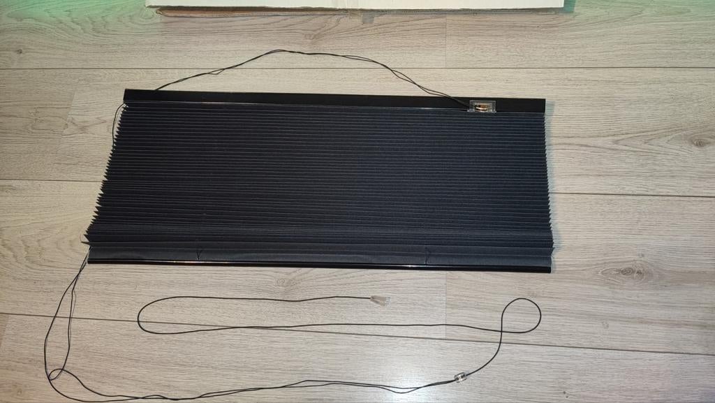 Nieuwe Xenoflex Plissé Gordijn 60x180cm, Zwart, Nieuw, 150 tot 200 cm, 50 tot 100 cm