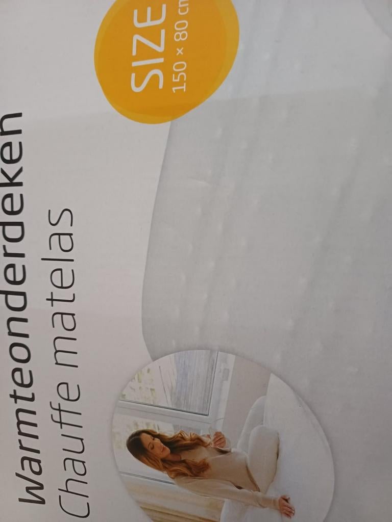 Elektrische deken nieuw in doos, Eenpersoons, Wit, Nieuw, Ophalen of Verzenden
