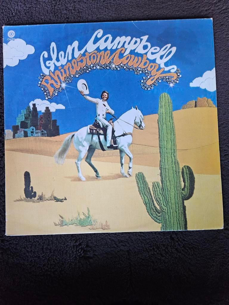 Lp vinyl Glen Campbell Rhinestone Cowboy, Ophalen of Verzenden, Gebruikt, 12 inch