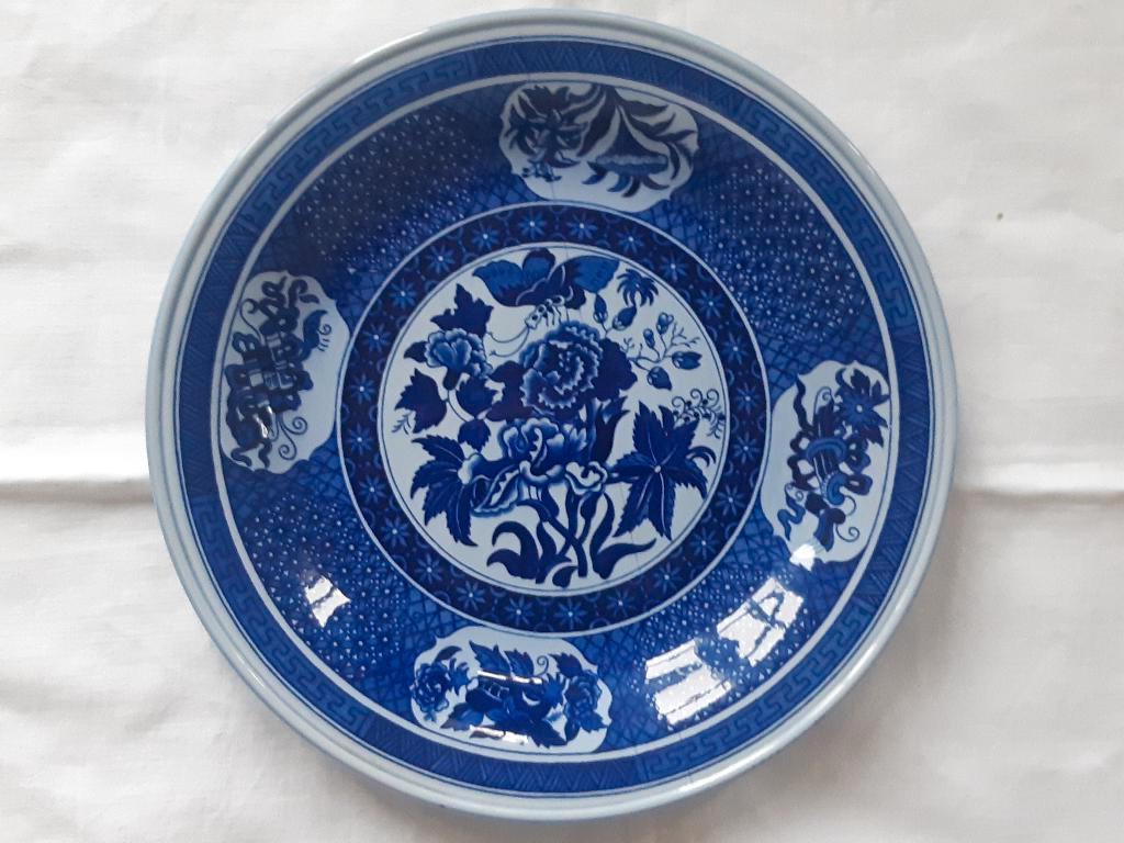 P. Regout / Sphinx groot delftsblauw wandbord TECLA (28 cm.), Ophalen of Verzenden