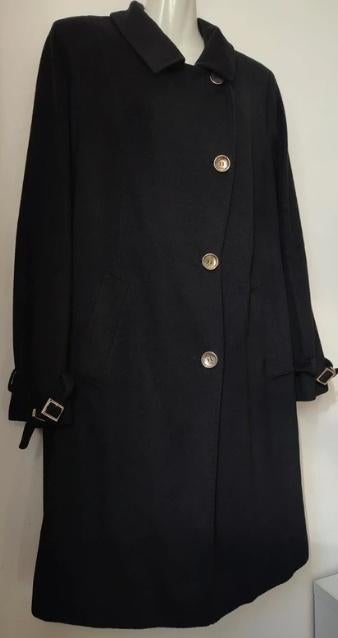 Marina Rinaldi Alpaca Jas zwart 46/48, Ophalen of Verzenden, Nieuw, Maat 46/48 (XL) of groter, Zwart