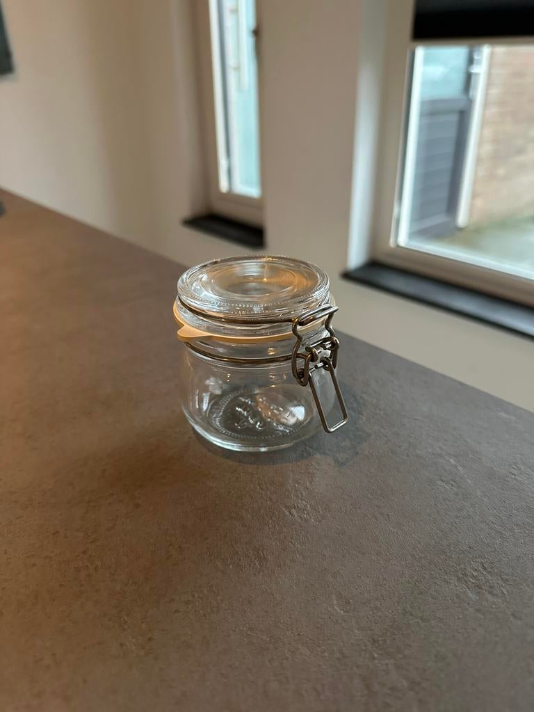 IKEA Glazen Kruidenpotjes - Perfect voor Keukenorganisatie, Ophalen of Verzenden, Gebruikt