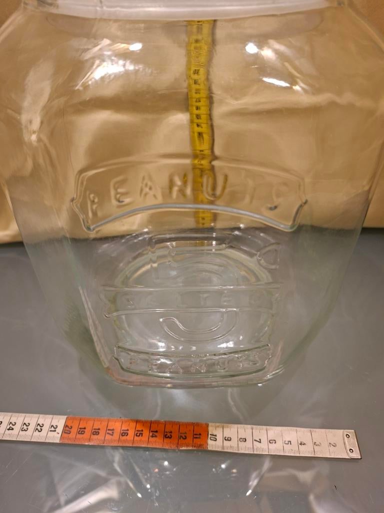 5 liter glazen notenpot, Ophalen of Verzenden