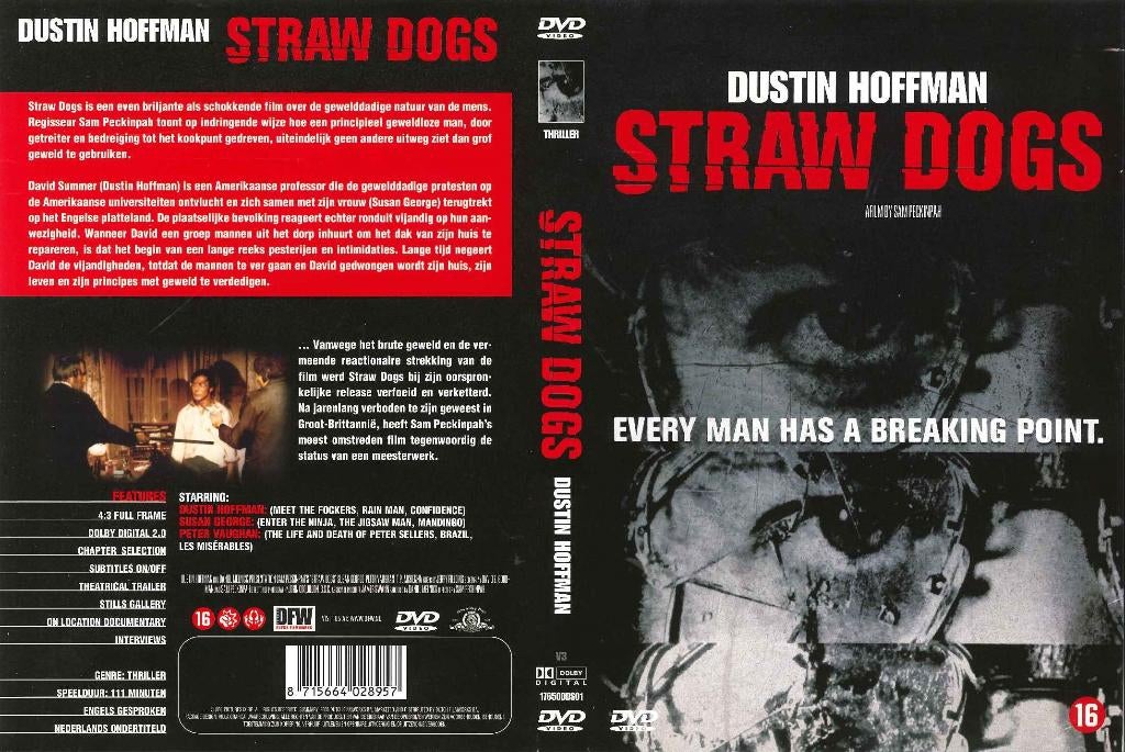 Straw Dogs, Vanaf 16 jaar, Ophalen of Verzenden, Zo goed als nieuw, Actiethriller