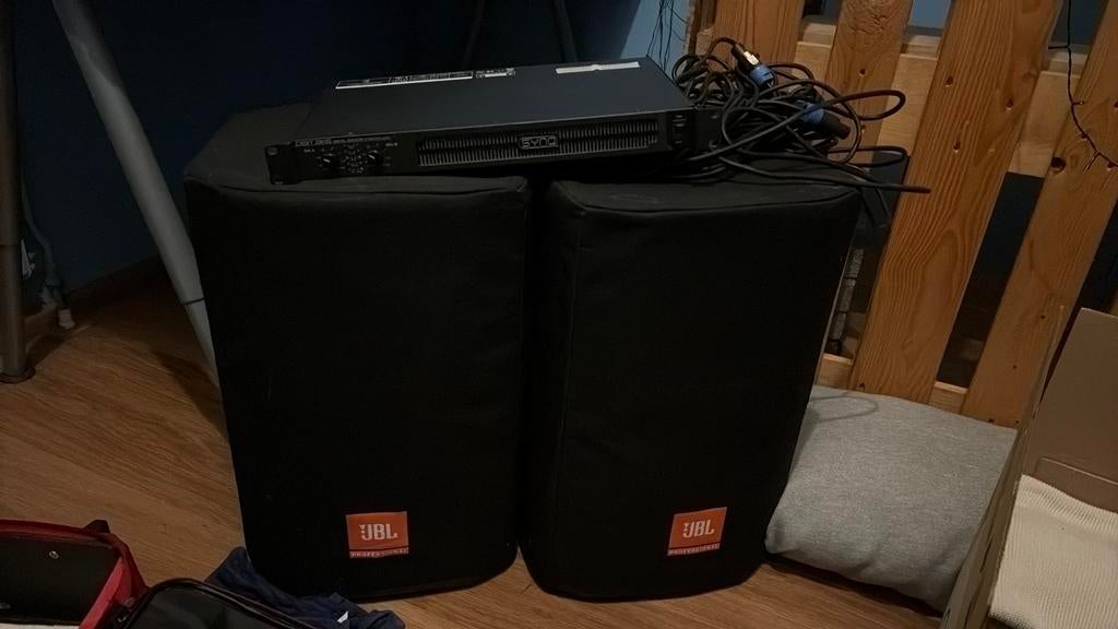 2x JBL Professional PRX 400 speakers en Synq Digit 3K6 Amp, Muziek en Instrumenten, Ophalen, Zo goed als nieuw, Minder dan 500 watt