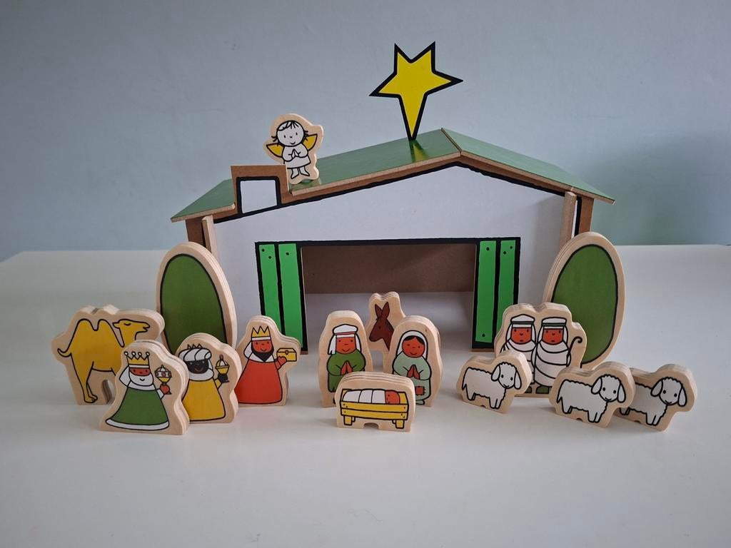 Dick Bruna houten Kerststal, Diversen, Kerst, Ophalen of Verzenden, Zo goed als nieuw