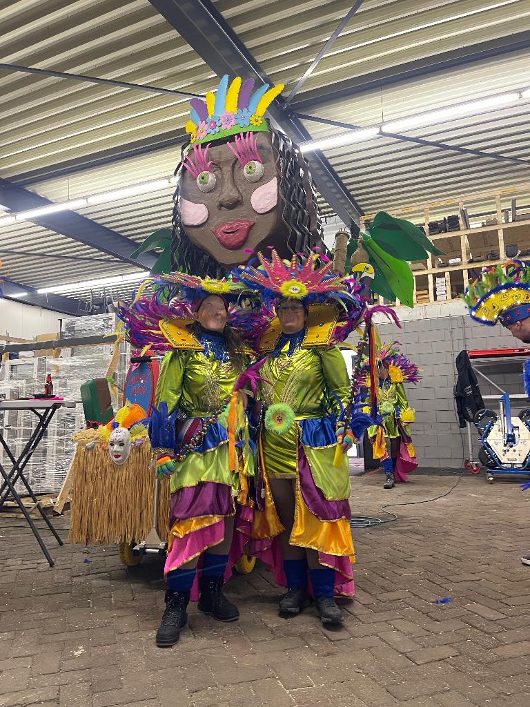 Carnavalpakken loopgroep, Kleding | Dames, Carnavalskleding en Feestkleding, Ophalen, Gedragen, Maat 46/48 (XL) of groter, Carnaval