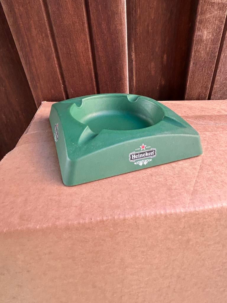 Heineken asbak vierkant (3), Ophalen, Zo goed als nieuw, Glas of Glazen, Heineken