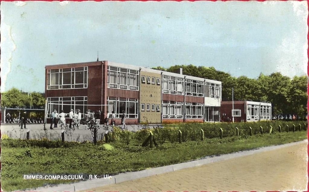 Ansichtkaart Emmer-Compascuum - RK ULO, Ophalen of Verzenden, 1940 tot 1960, Ongelopen, Drenthe