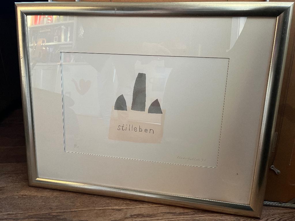 Litho Klaas Gubbels, Stilleben., Ophalen of Verzenden