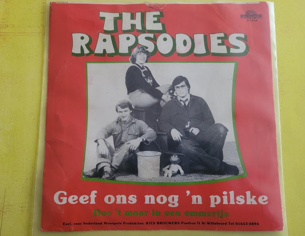 The Rapsodies - Doe het maar in een emmertje., Ophalen, Gebruikt, Overige formaten, Levenslied of Smartlap