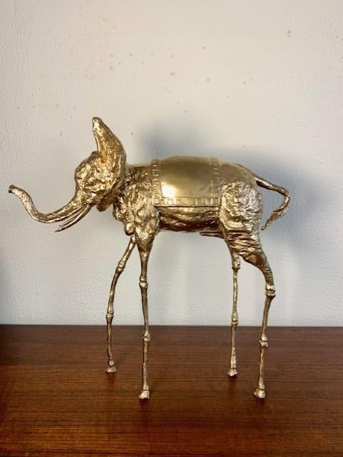 Bronzen Beeld Olifant Salvador Dali Space Elephant, Antiek en Kunst, Ophalen of Verzenden