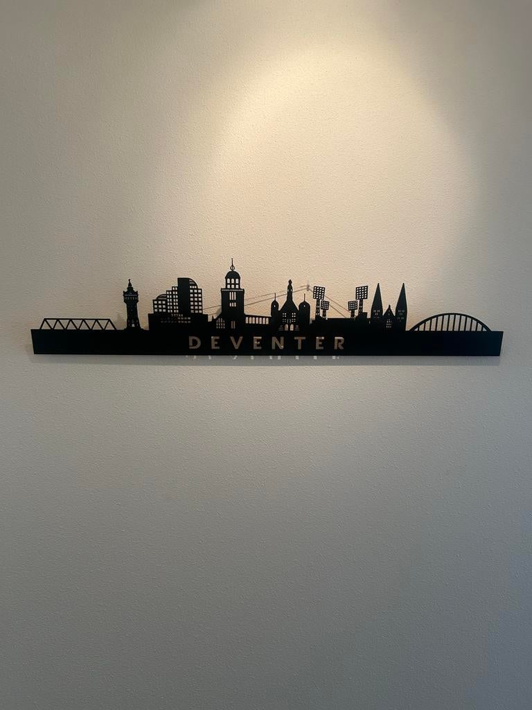 Deventer Skyline Wanddecoratie, Ophalen of Verzenden, Nieuw