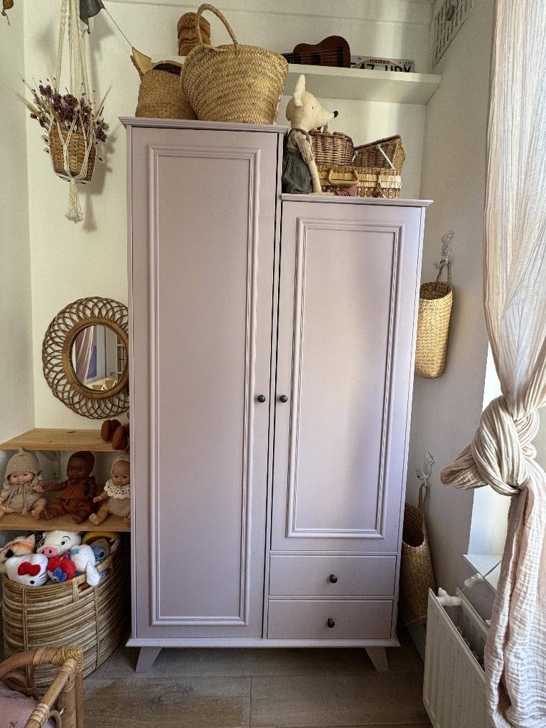 Woood Lily Wardrobe 2-Doors Pine, Kinderen en Baby's, Kinderkamer | Commodes en Kasten, Ophalen, Kast, 50 tot 70 cm, 105 cm of meer