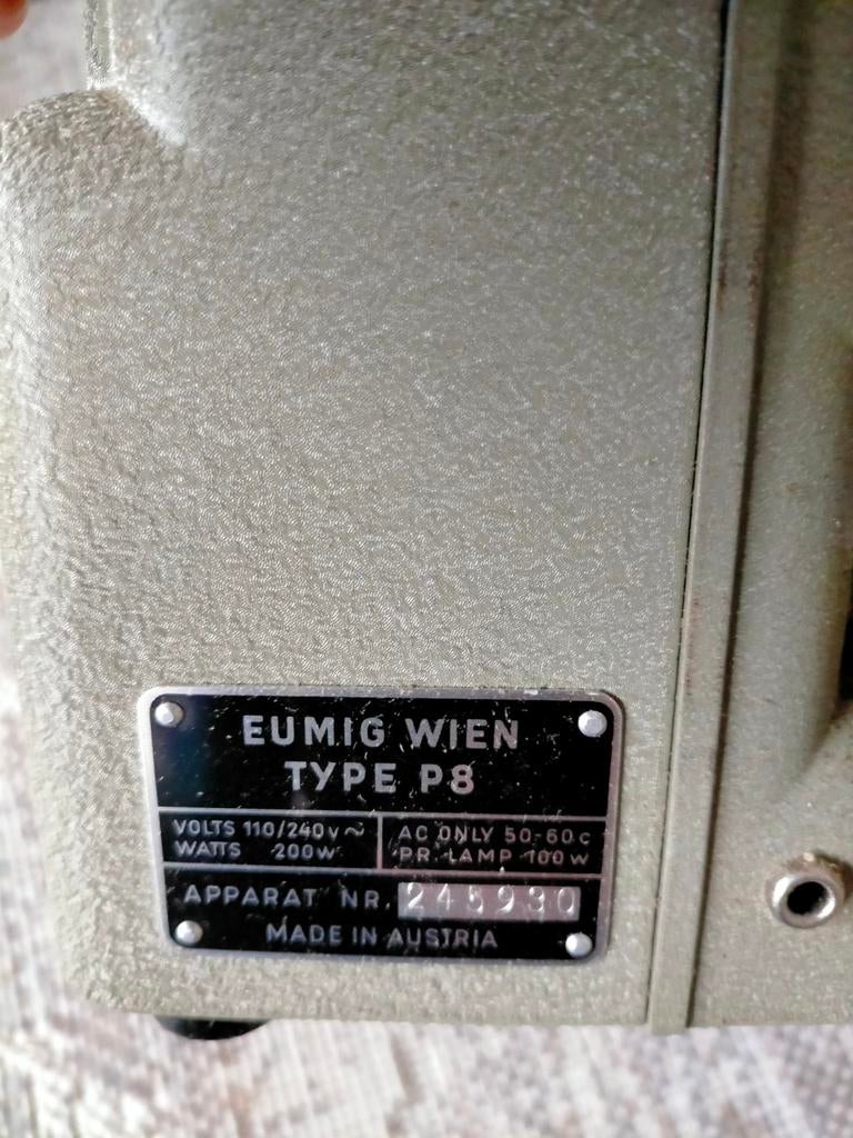 Eumig film projector, Ophalen of Verzenden