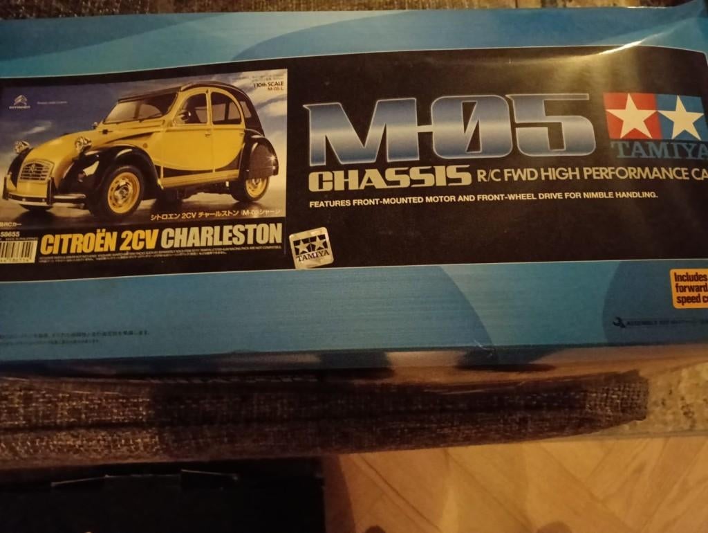 Tamiya Citroën 2CV Charleston – RC bouwkit (M-05 chassis), Ophalen of Verzenden, Nieuw, Auto, Overige merken