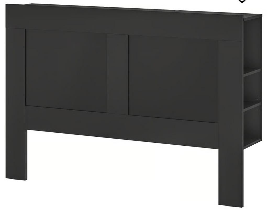 BRIMNES Hoofdeinde 140cm IKEA, Ophalen, Zwart, 140 cm, Hout
