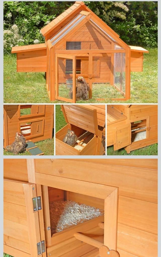 Kippenhok nieuw 1.64 lang 1.56 breed, Dieren en Toebehoren, Knaagdieren en Konijnen | Hokken en Kooien, Nieuw, Hok, 90 cm of meer