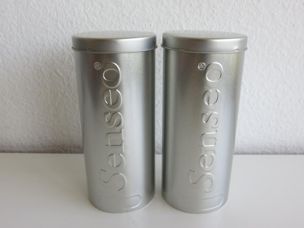2 originele Senseo koffiepads bewaarblikken met padlifter, Ophalen of Verzenden, Gebruikt