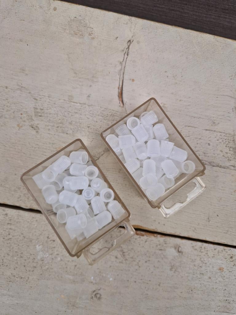 AVS auto ventieldopjes wit - 100 stuks - NIEUW, Ophalen of Verzenden, Nieuw