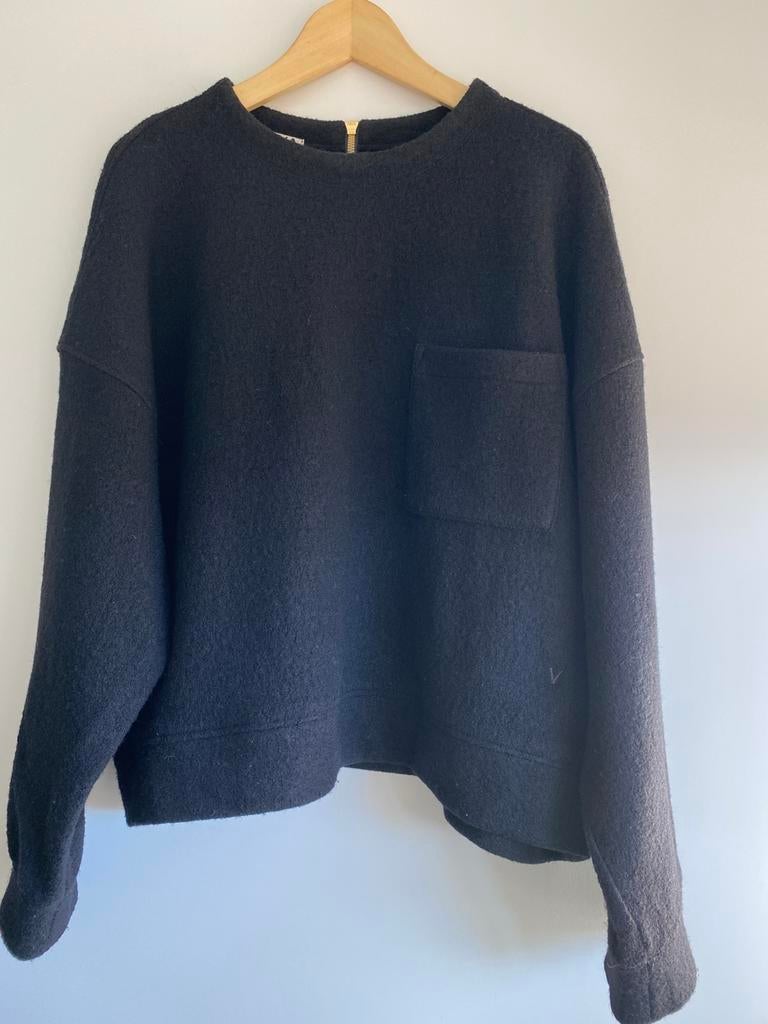SWEATER WOL VANILIA ZWART 44, Vanilia, Zwart, Maat 42/44 (L), Nieuw