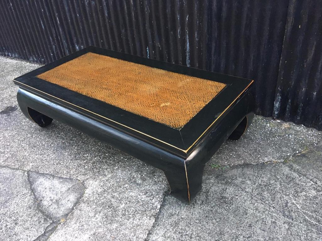 Chinese opiumtafel opium bed salontafel chinees zwart 160 cm, Ophalen of Verzenden