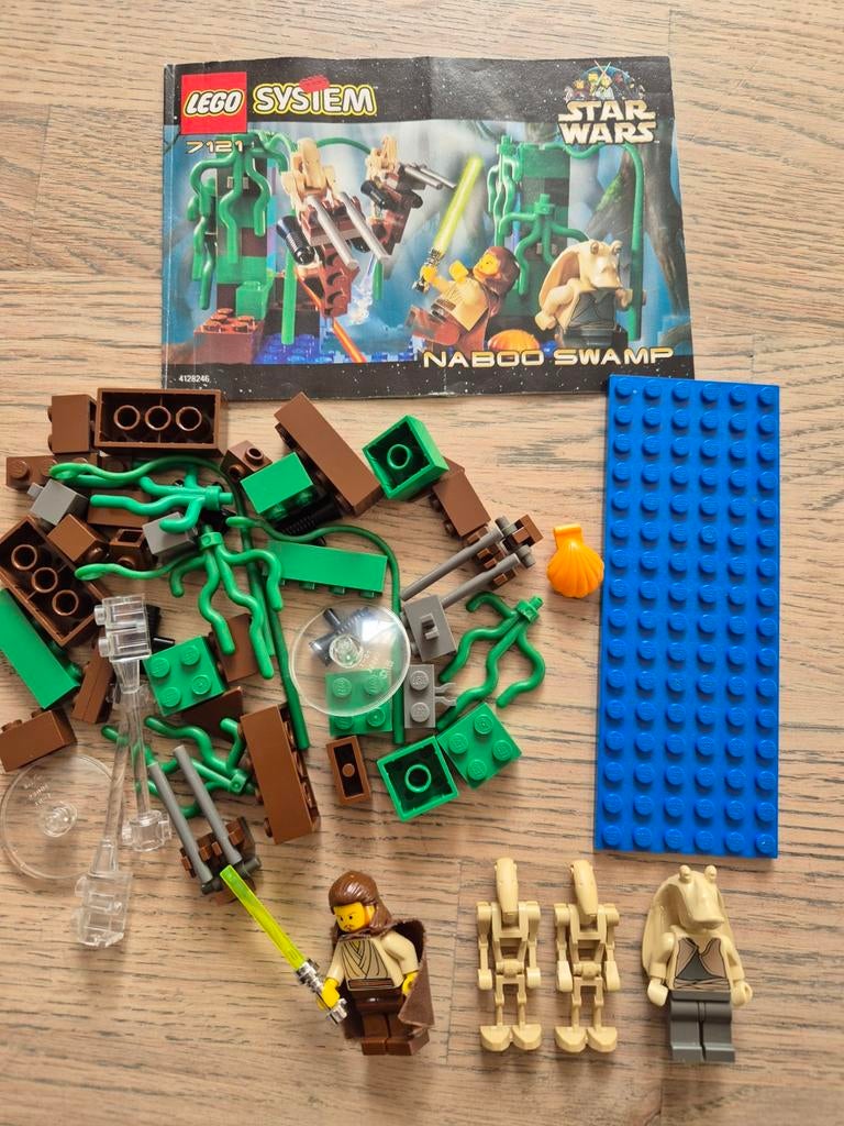 Lego Star Wars 7121 Naboo Swamp, Ophalen of Verzenden, Gebruikt, Complete set, Lego