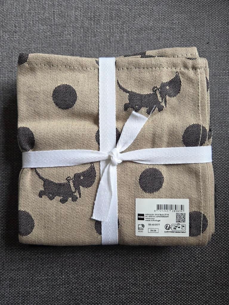 Theedoek en handdoek Takkie Hema, Ophalen of Verzenden, Nieuw