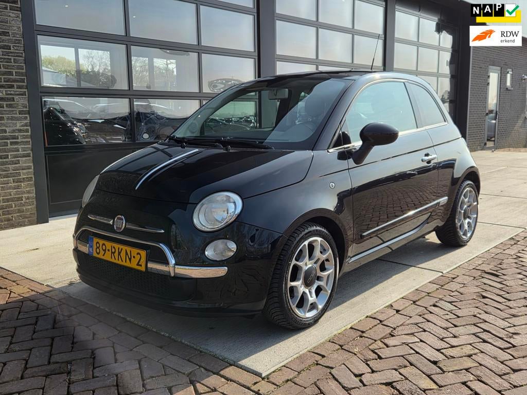 Fiat 500 0.9 TwinAir Lounge | Leer | Pano | Airco |, Voorwielaandrijving, Euro 5, 86 pk, Gebruikt