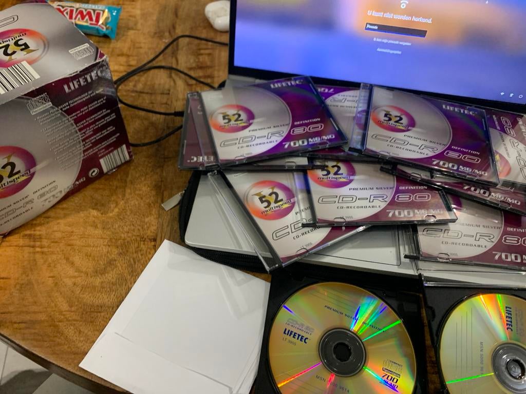 Lifetec CD-R 80 min / 700 MB discs, 20 stuks, Ophalen, Gebruikt, Cd