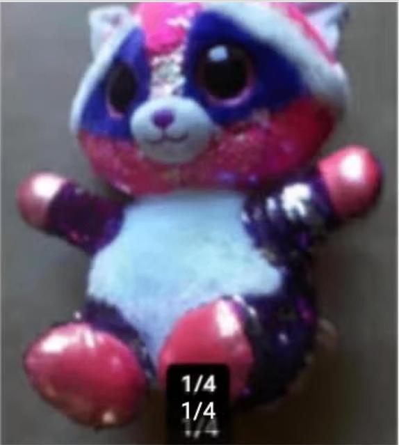 Meisjes knuffel roze H 28 cm glitter mouw., Ophalen of Verzenden, Zo goed als nieuw, Overige typen