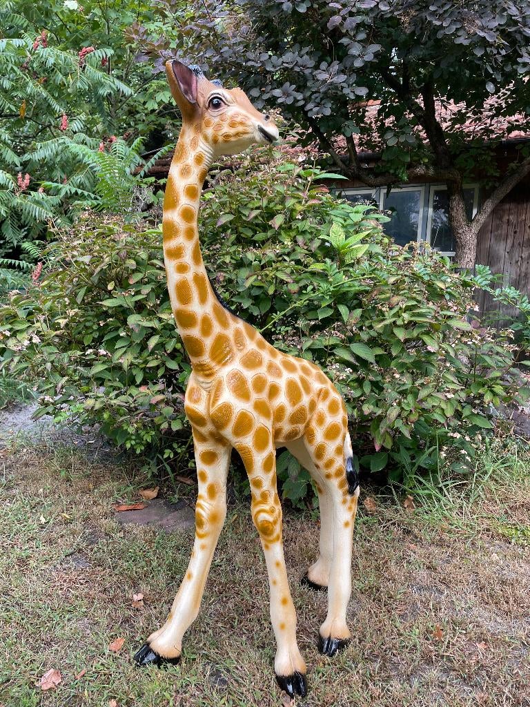 Giraf, giraffe, tuin, dieren, zwanger 120cm, Ophalen, Nieuw, Kunststof, Dierenbeeld