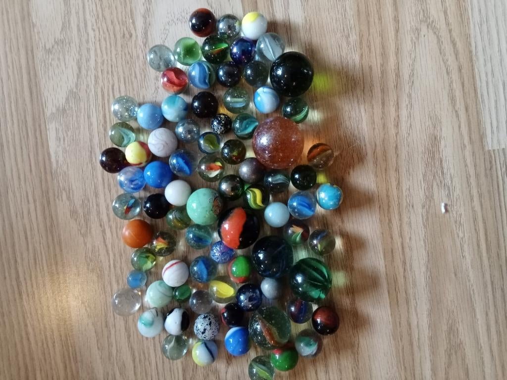 Grote verzameling kleurrijke knikkers, Ophalen of Verzenden, Gebruikt, Jongen of Meisje