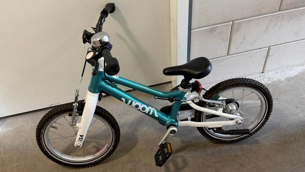 Woom kinderfiets 14 inch, Ophalen of Verzenden, Zo goed als nieuw, Minder dan 16 inch, Woom